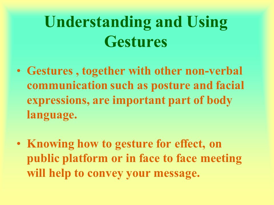 Importance of body language in communication